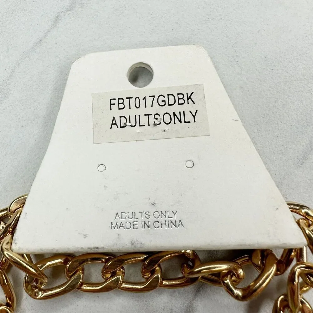Da Vinci Gold Chain Link Belt Y2K Festival ✨